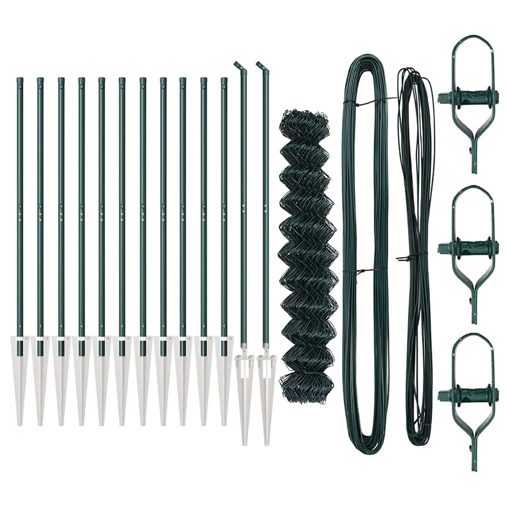 Afrasteringspaal Groen 1 x 25 m (60 x 60 mm gaas) Staal