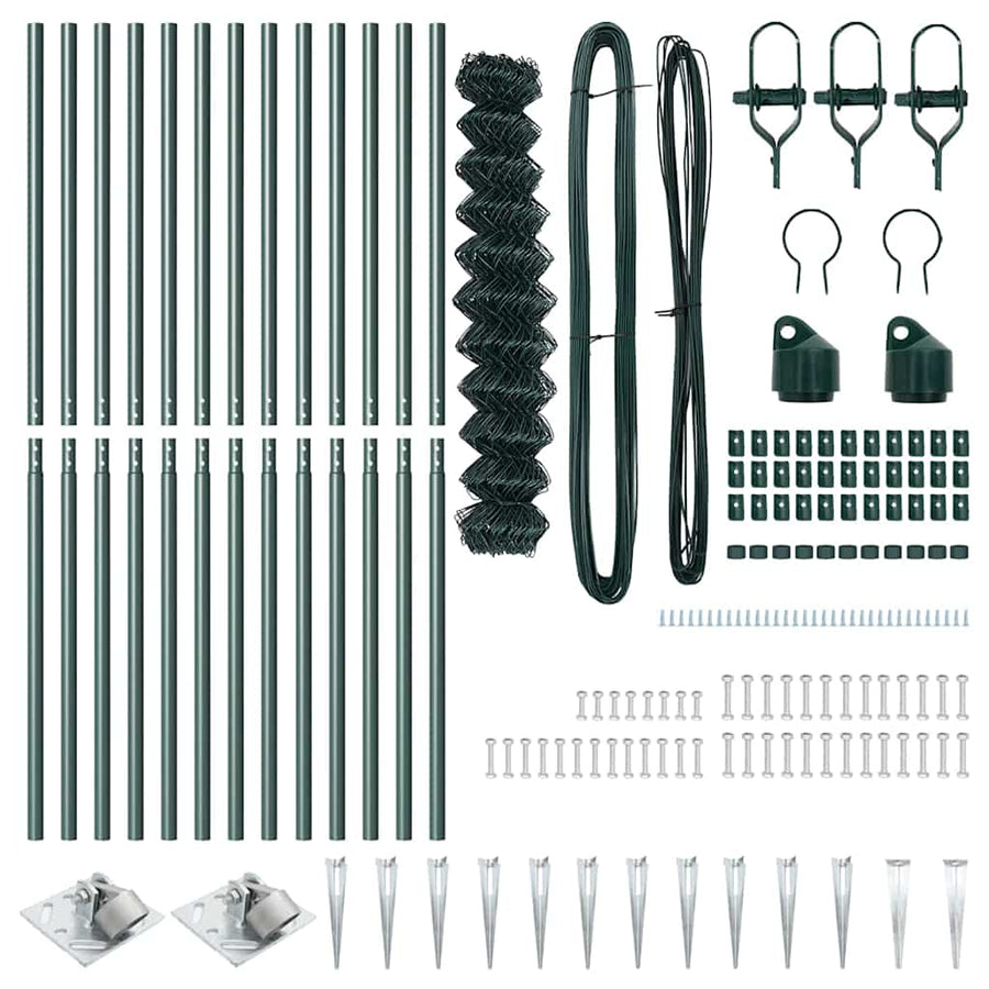 Afrasteringspaal Groen 1 x 25 m (60 x 60 mm gaas) Staal