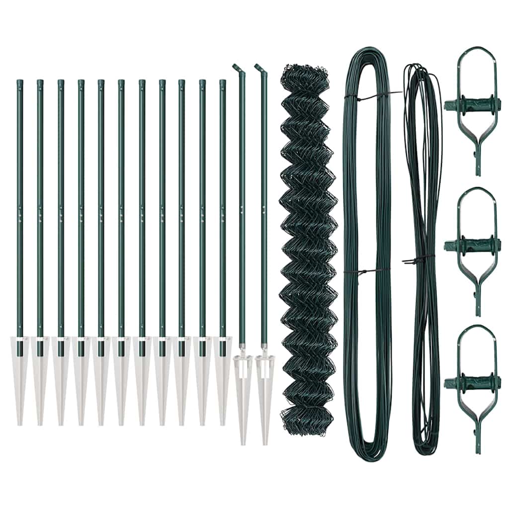 Afrasteringspaal Groen 1,5 x 25 m (60 x 60 mm gaas) Staal