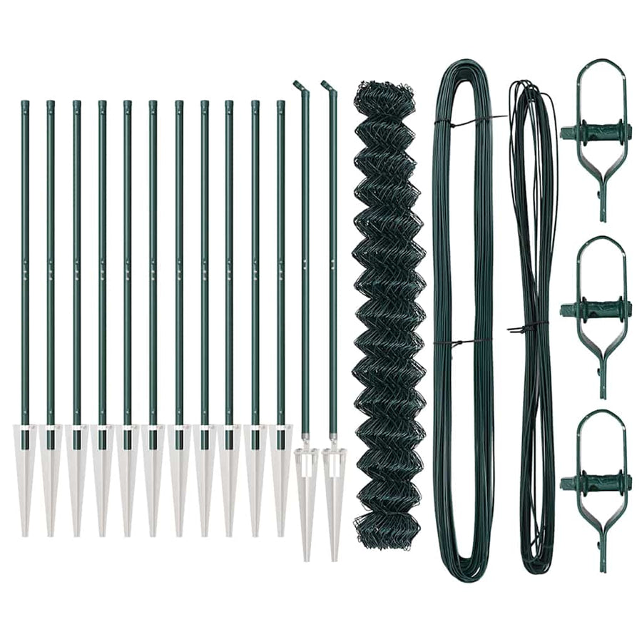 Afrasteringspaal Groen 1,5 x 25 m (60 x 60 mm gaas) Staal