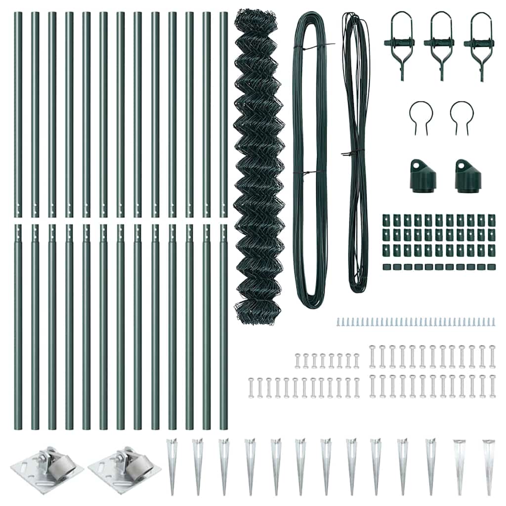 Afrasteringspaal Groen 1,5 x 25 m (60 x 60 mm gaas) Staal