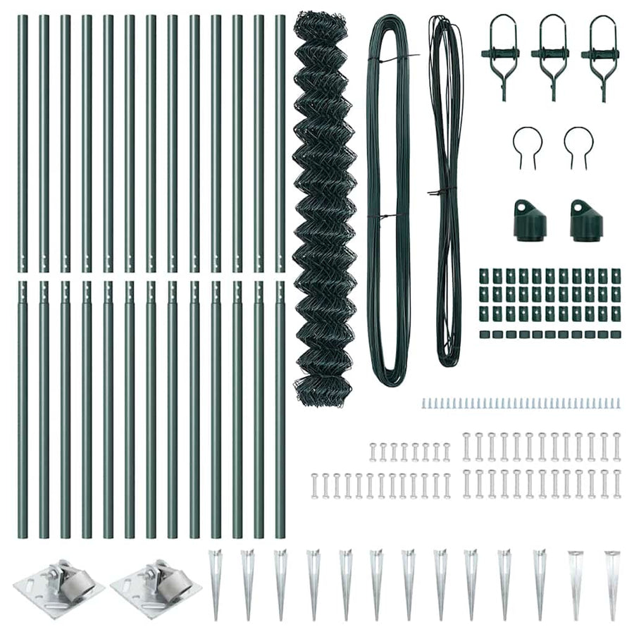 Afrasteringspaal Groen 1,5 x 25 m (60 x 60 mm gaas) Staal