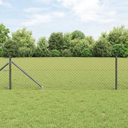 Afrasteringspaal staal grijs 1000x3.2x8 cm