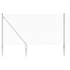 Afrasteringspaal 1000x3.2x120 cm staal zilver