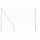 Afrasteringspaal 150 cm staal zilver