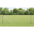 Afrasteringspaal 250x3.2x80 cm staal zilver