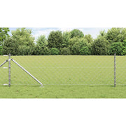 Afrasteringspaal 250x3.2x80 cm staal zilver