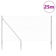 Afrasteringspaal Zilver 25 x 1,2 m (60 x 60 mm gaas) Staal