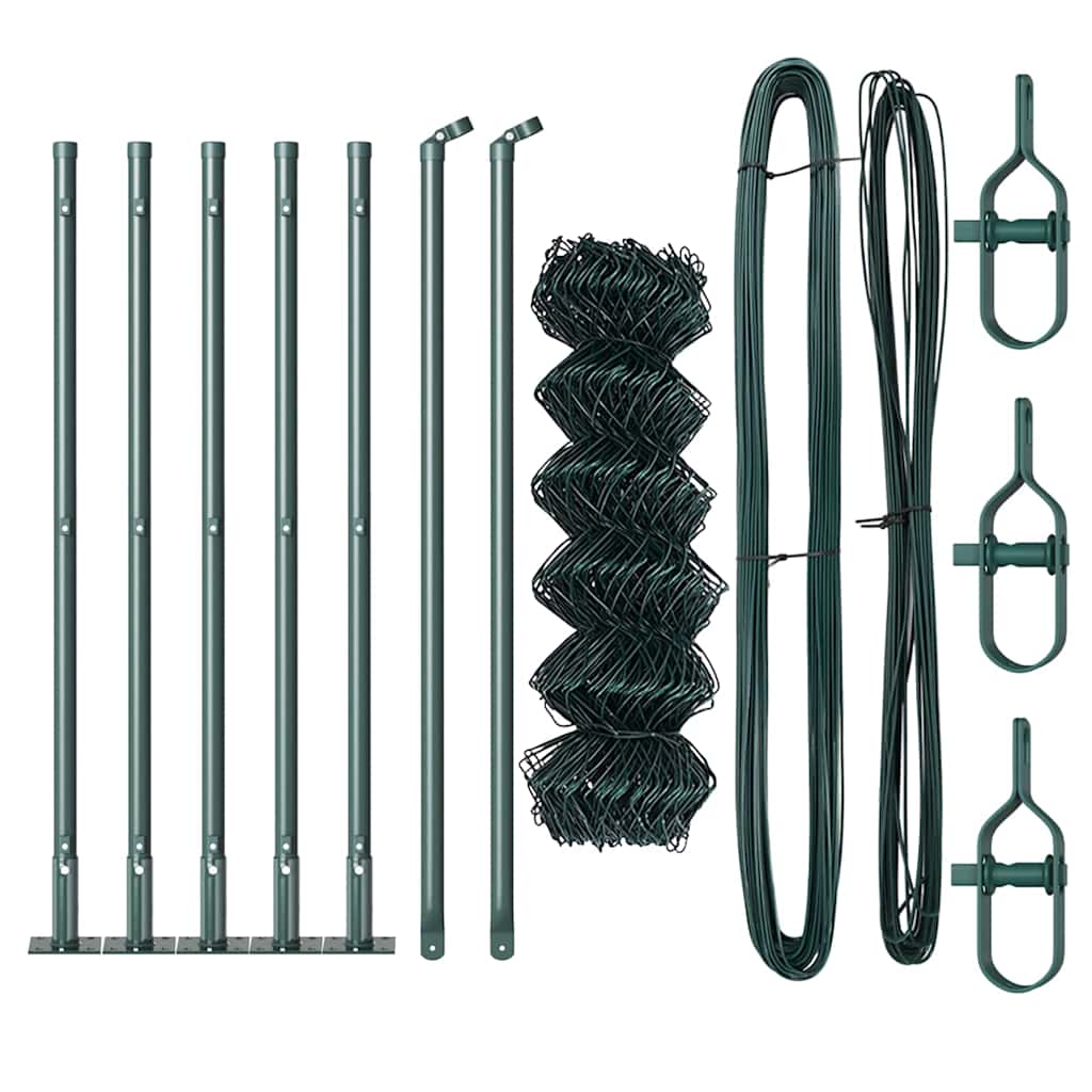 Afrasteringspaal Groen 10 x 0,6 m (40 x 40 mm gaas)