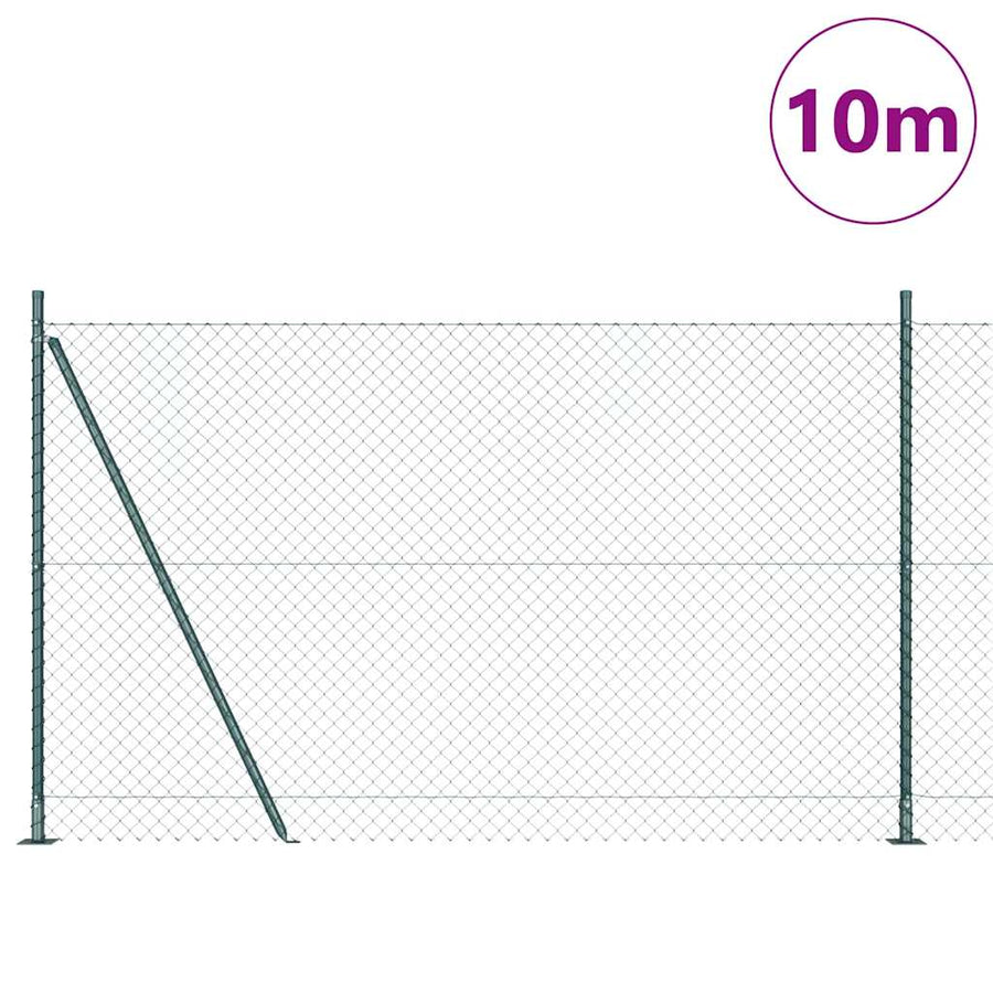 Afrasteringspaal Groen 10 x 1,5 m (40 x 40 mm gaas)
