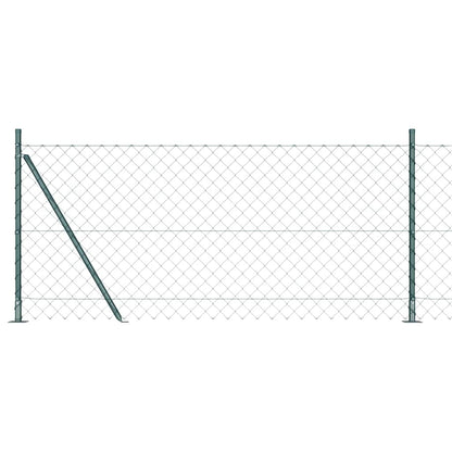 Afrasteringspaal Groen 10 x 1 m (60 x 60 mm gaas) Staal en PVC