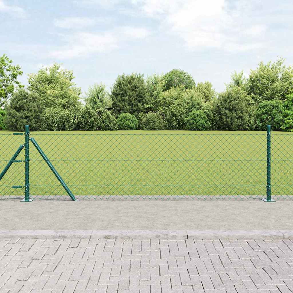 Afrasteringspaal Groen 25 x 0,4 m (40 x 40 mm gaas)