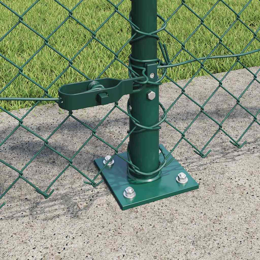 Afrasteringspaal Groen 25 x 1 m (40 x 40 mm gaas) Staal en PVC