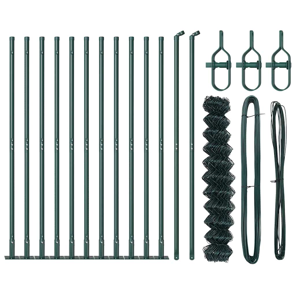 Afrasteringspaal Groen 0,8 x 25 m (60 x 60 mm gaas) Staal