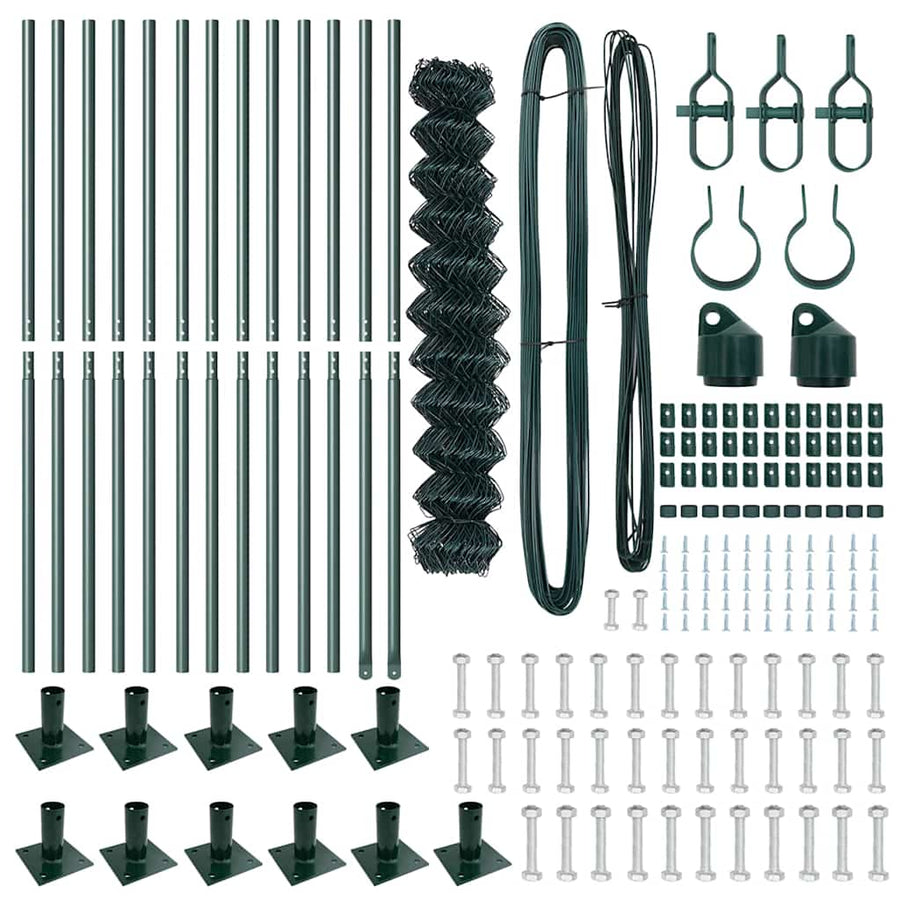 Afrasteringspaal Groen 1 x 25 m (60 x 60 mm gaas) Staal