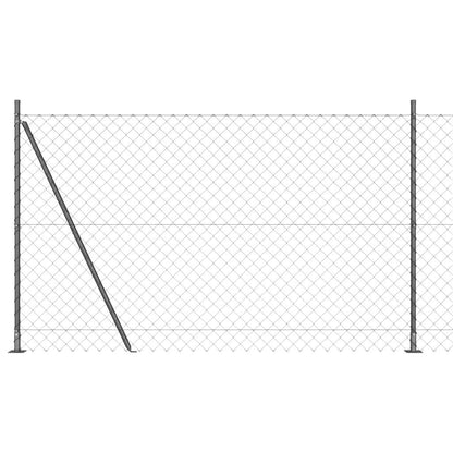 Afrasteringspaal Grijs 10 x 1,5 m (60 x 60 mm gaas)