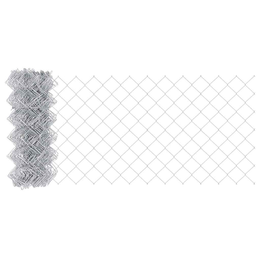 Afrasteringspaal Zilver 10 x 0,6 m (40 x 40 mm gaas) Staal