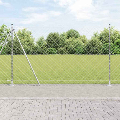 Afrasteringspaal Zilver 10 x 1,5 m (60 x 60 mm gaas) Staal