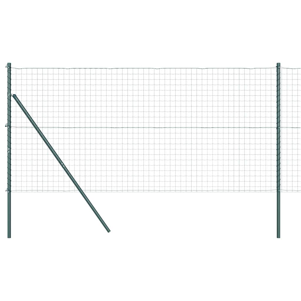 Hek met Paal Groen 1,4 x 10 m Staal en PVC
