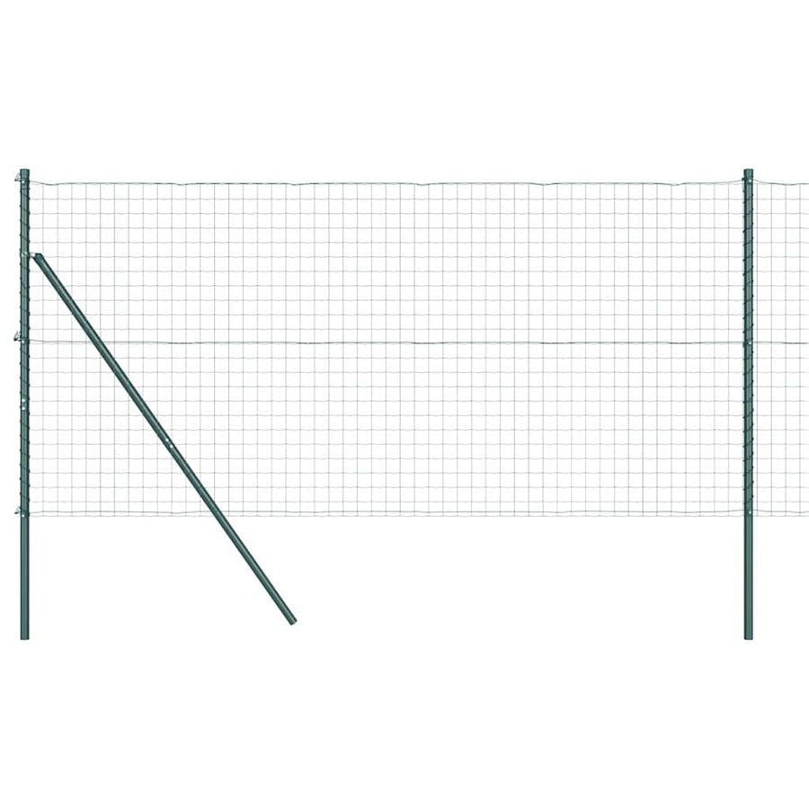 Hek met Paal Groen 1,4 x 10 m Staal en PVC