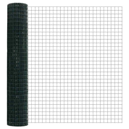 Hek met Paal Groen 1,5 x 10 m Staal en PVC
