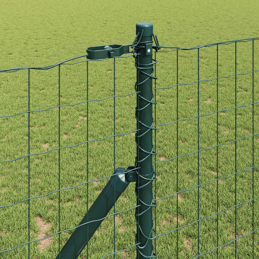 Hek met Paal Groen 1,2 x 10 m Staal en PVC