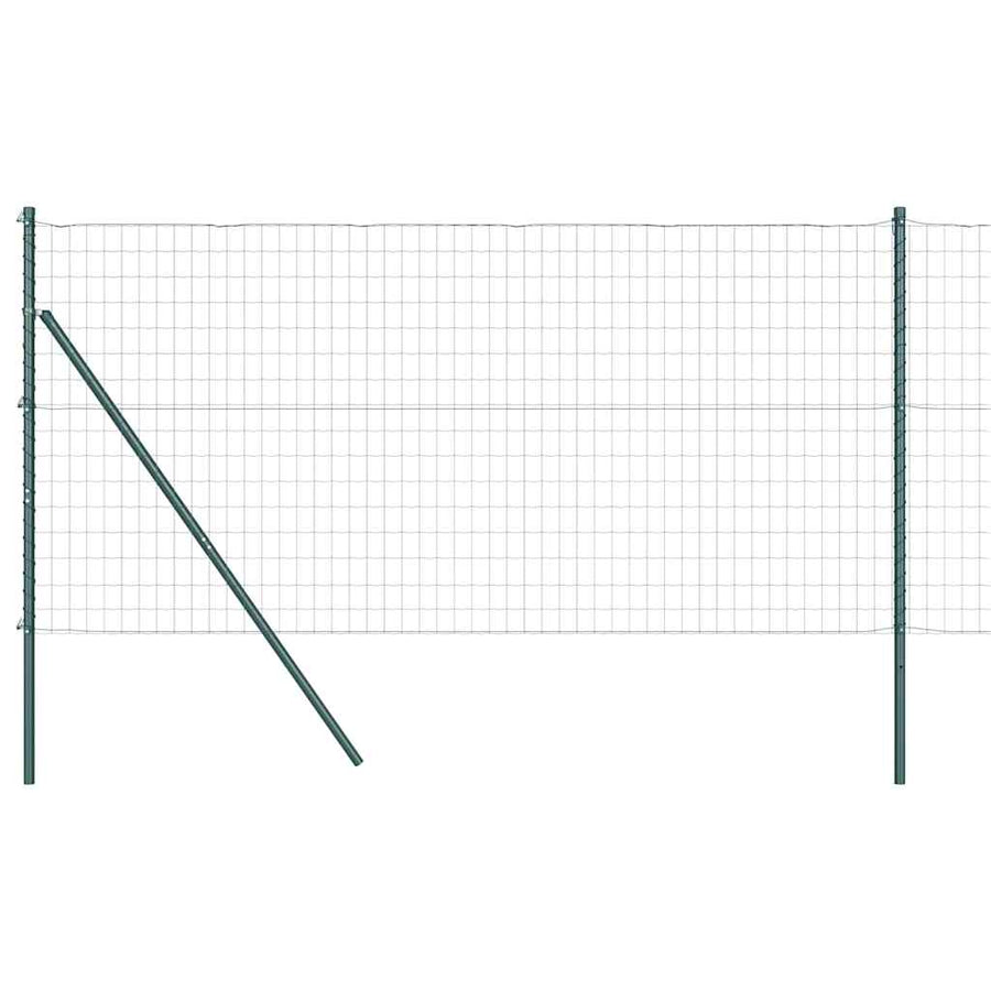 Hek met Paal Groen 1,2 x 10 m Staal en PVC