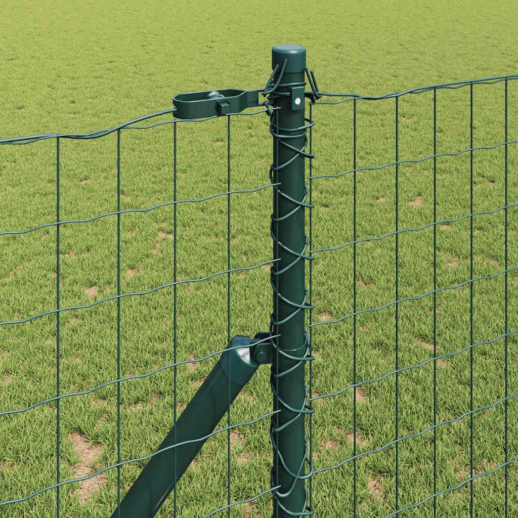Hek met Paal Groen 1,4 x 10 m Staal en PVC