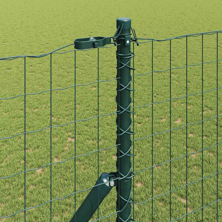Hek met Paal Groen 1,6 x 10 m Staal en PVC