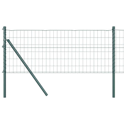 Hek met Paal Groen 0,8 x 10 m Staal en PVC