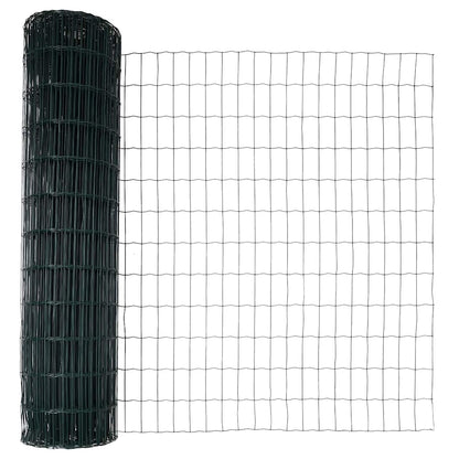 Hek met Paal Groen 1,2 x 10 m Staal en PVC