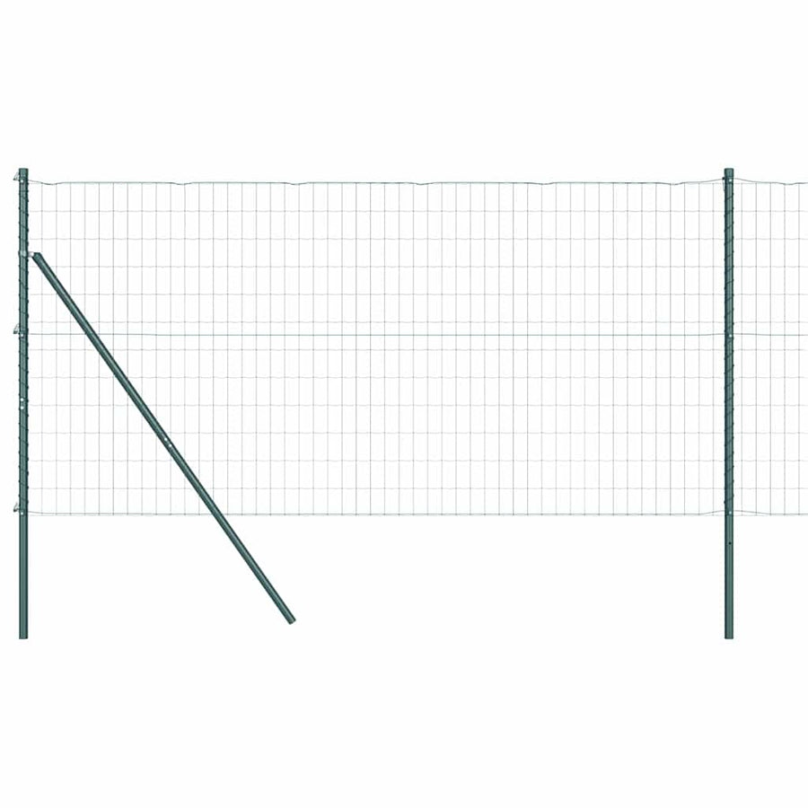 Hek met Paal Groen 1,4 x 10 m Staal en PVC