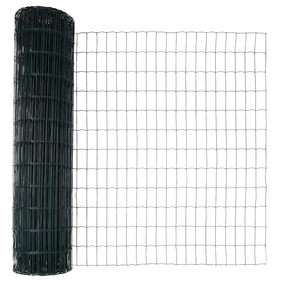 Hek met Paal Groen 1,4 x 10 m Staal en PVC