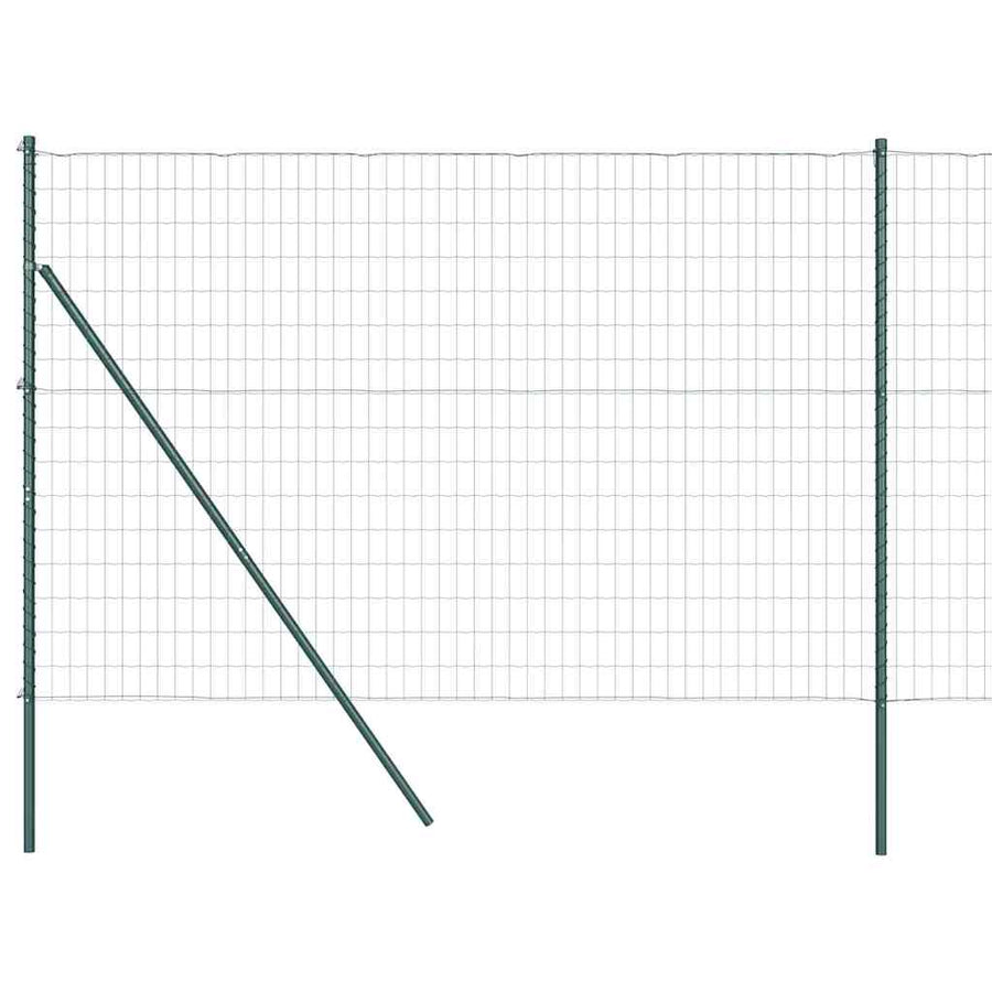 Hek met Paal Groen 1,5 x 10 m Staal en PVC