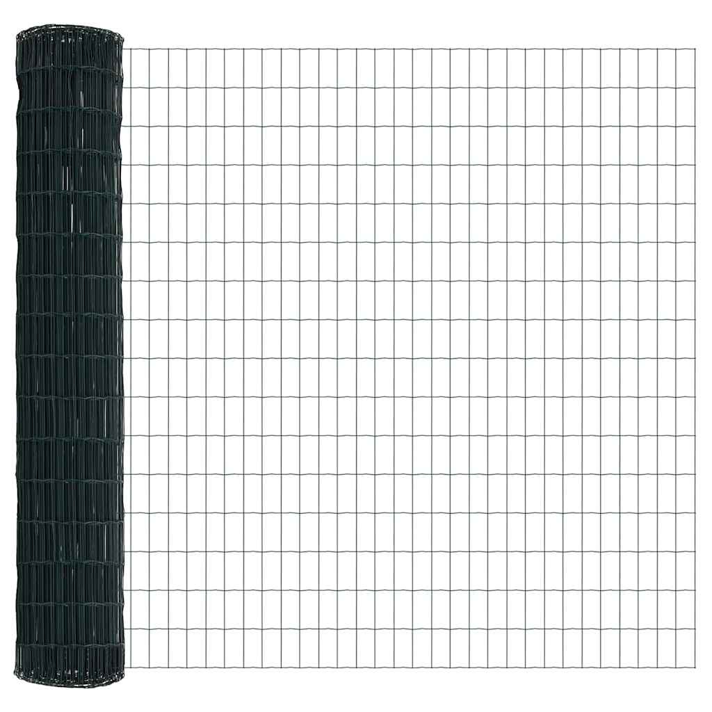 Hek met Paal Groen 1,5 x 10 m Staal en PVC