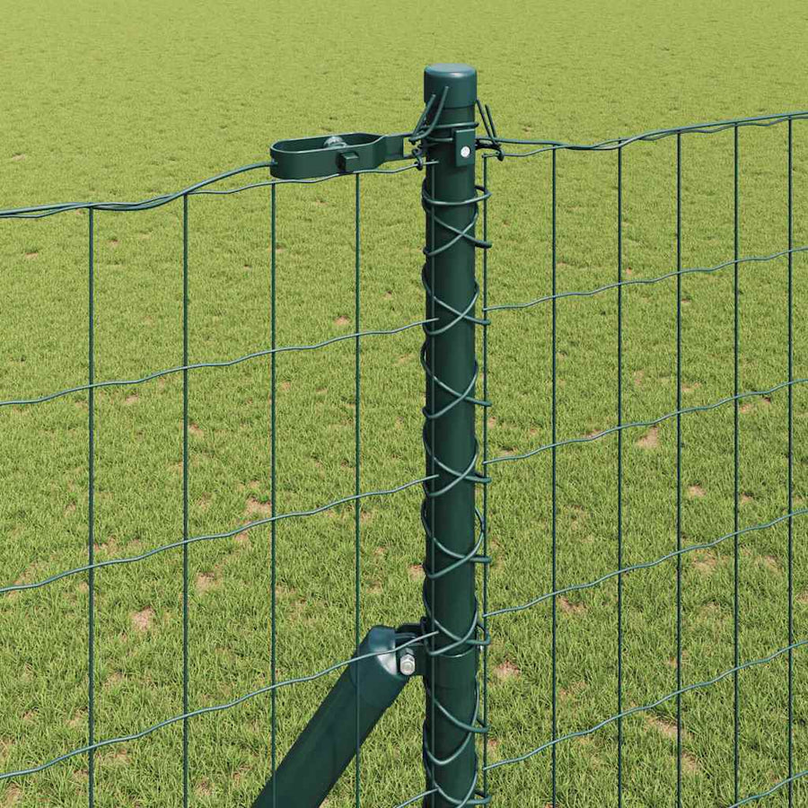 Hek met Paal Groen 1,6 x 10 m Staal en PVC