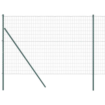 Hek met Paal Groen 1,6 x 10 m Staal en PVC