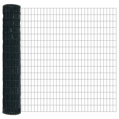 Hek met Paal Groen 1,6 x 10 m Staal en PVC