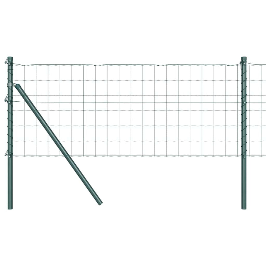 Hek met Paal Groen 0,4 x 10 m Staal en PVC