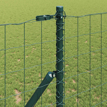 Hek met Paal Groen 1 x 10 m Staal en PVC