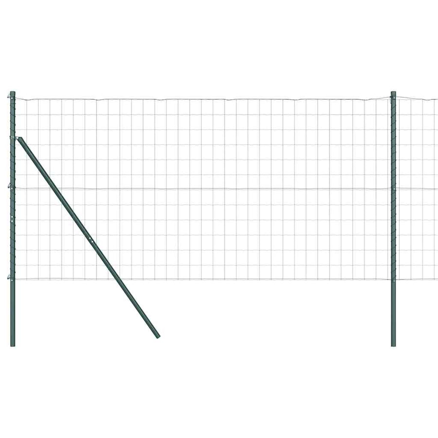 Hek met Paal Groen 1,4 x 10 m Staal en PVC