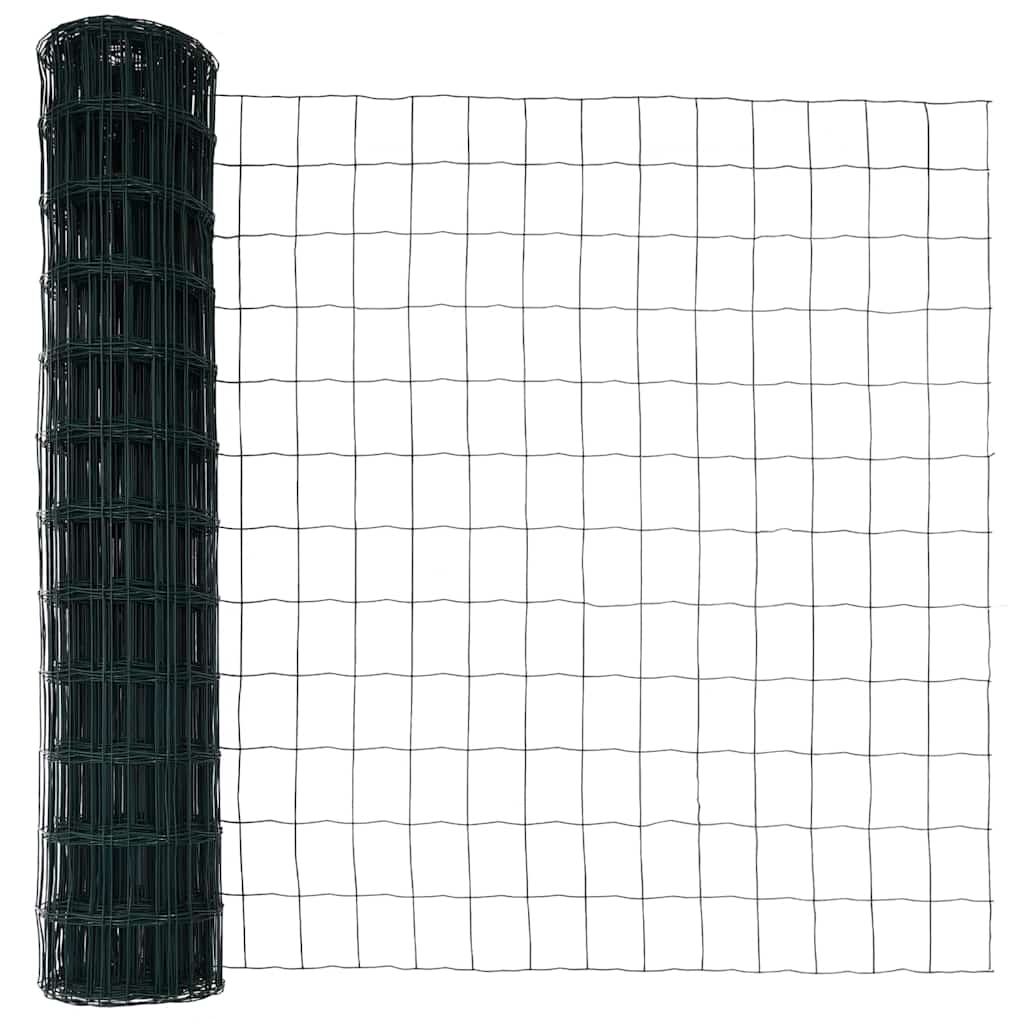 Hek met Paal Groen 1,4 x 10 m Staal en PVC