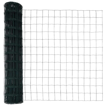 Hek met Paal Groen 1,4 x 10 m Staal en PVC