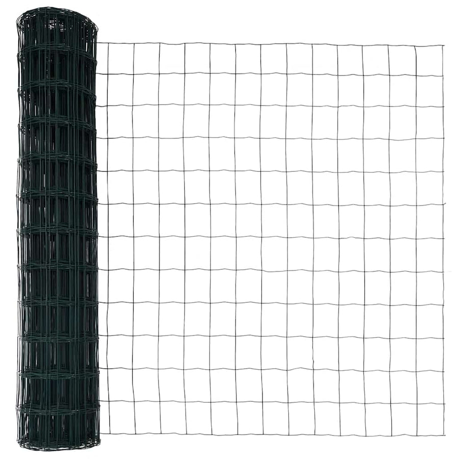 Hek met Paal Groen 1,4 x 10 m Staal en PVC