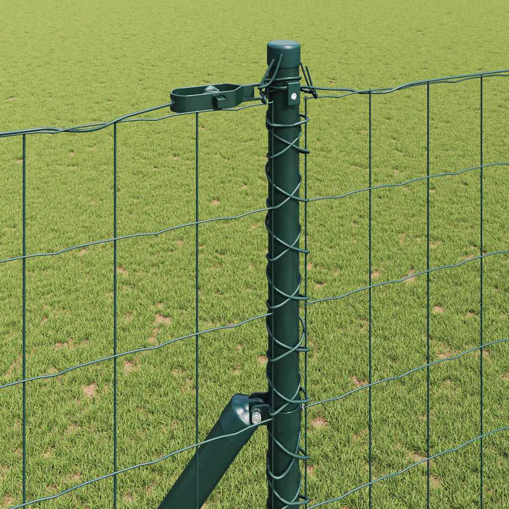 Hek met Paal Groen 1,5 x 10 m Staal en PVC