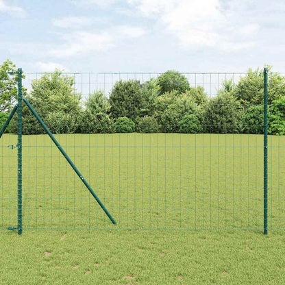 Hek met Paal Groen 1,5 x 10 m Staal en PVC