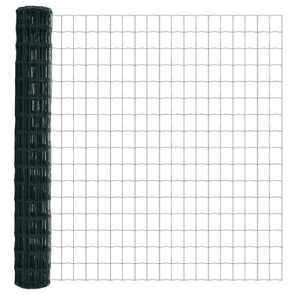 Hek met Paal Groen 1,6 x 10 m Staal en PVC