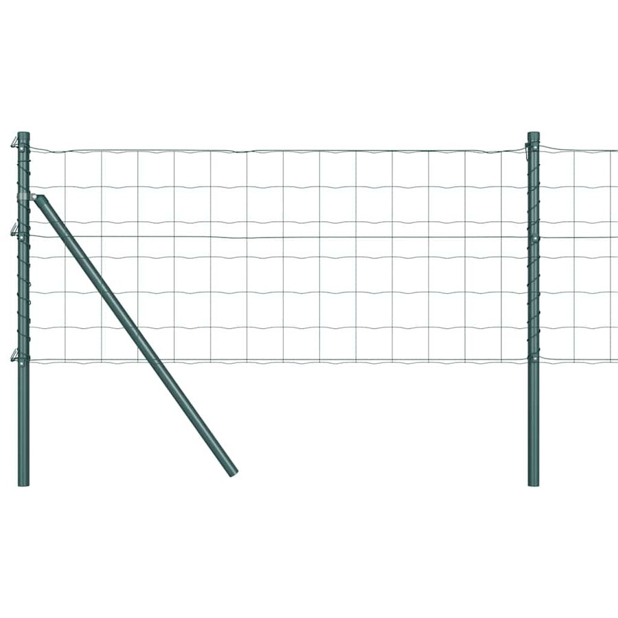Hek met Paal Groen 0,4 x 10 m Staal en PVC