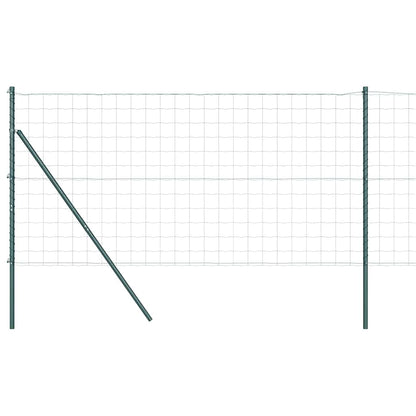 Hek met Paal Groen 1 x 10 m Staal