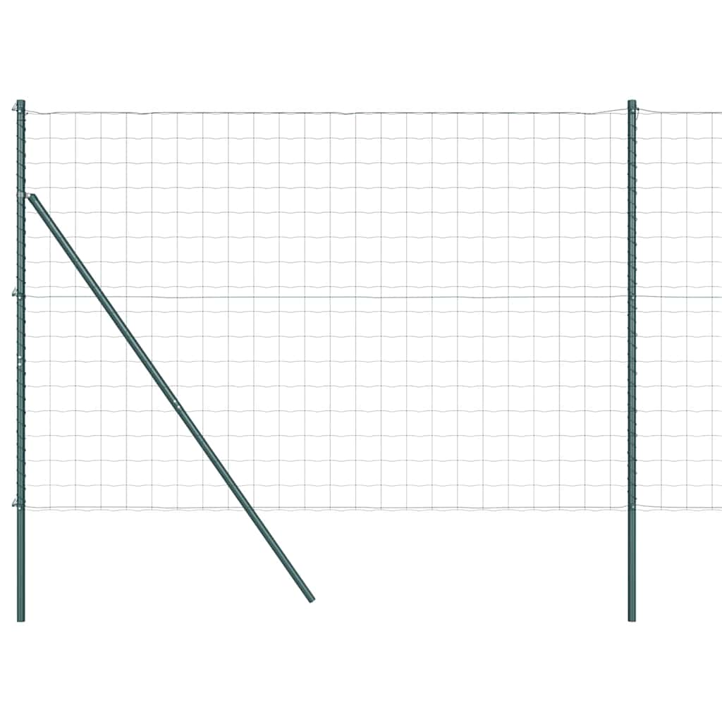 Hek met Paal Groen 1,6 x 10 m Staal en PVC